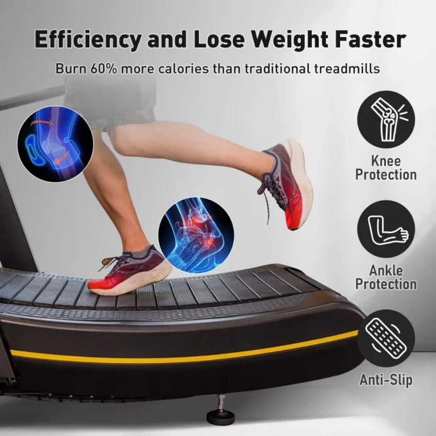 COMMERCIAL CURVE MANUAL TREADMILL