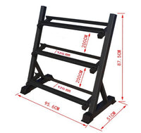 3 TIERS DUMBBELL RACK