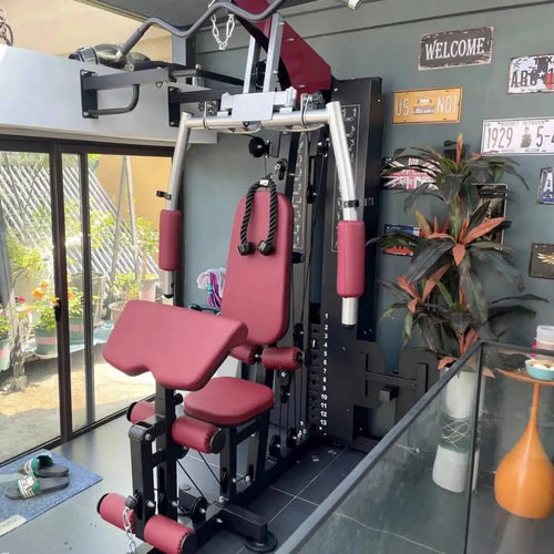 ONE STATION GYM WITH LEG PRESS