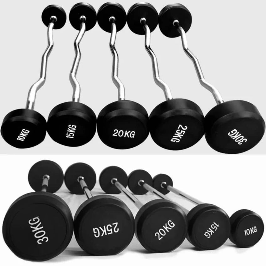 FIXED OLYMPIC RUBBER BARBEL