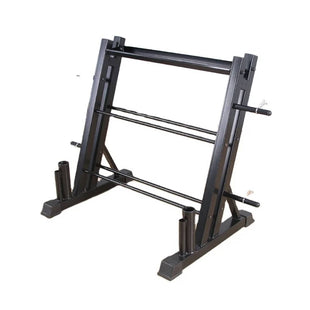 3 TIERS DUMBBELL RACK WITH OLYMPIC
